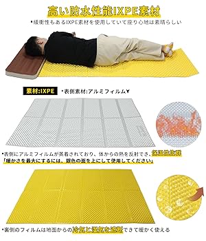 Soomloom テント泊IXPE寝袋マットレス 超軽量パッド･レジャーシート 楽天市場】Soomloom レジャーシート 寝袋用マット キャンプ